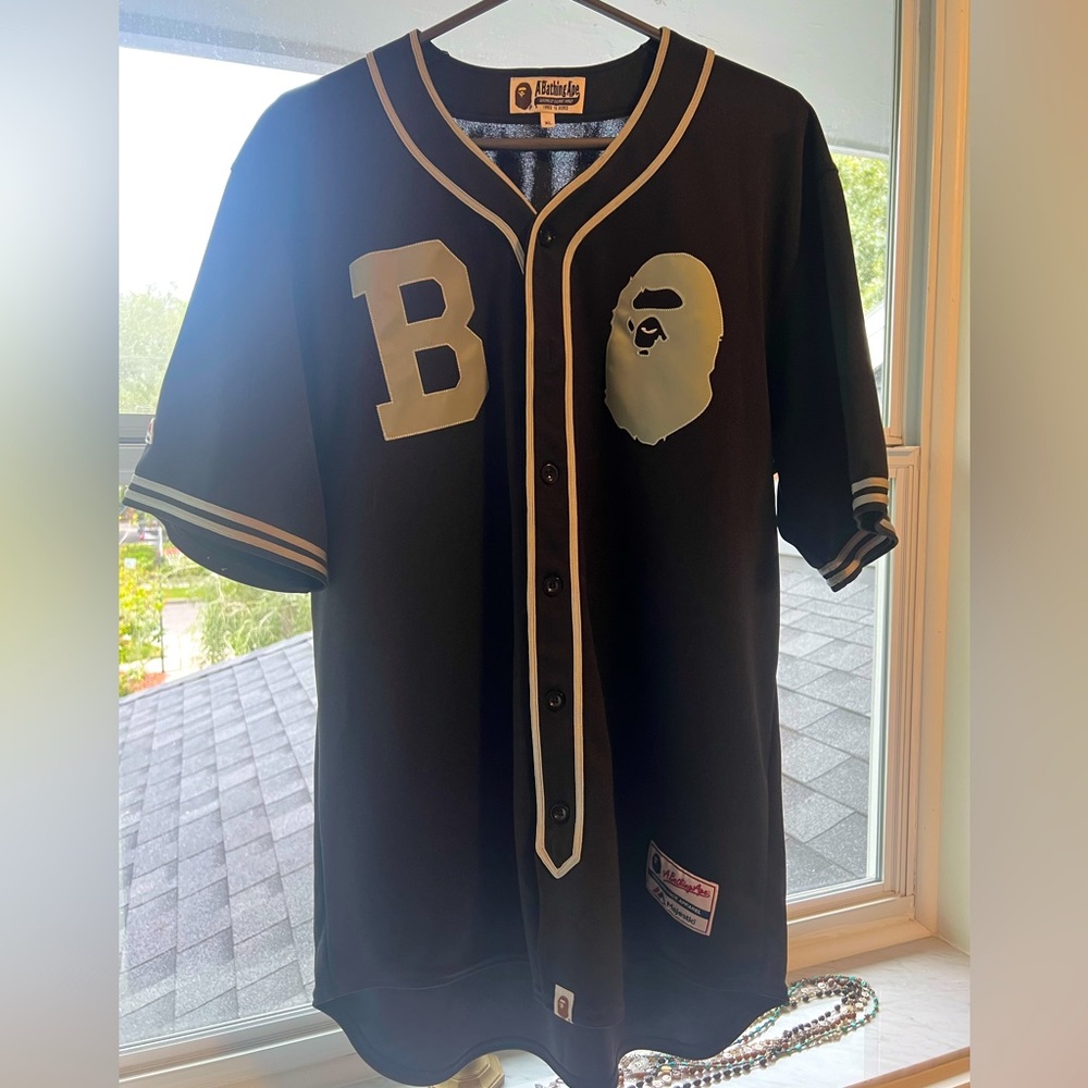 Bape X Majestic baseball jersey